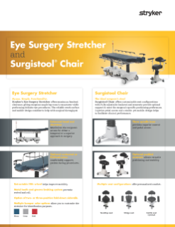Eye Surgery and Surgistool Chair Spec Sheet