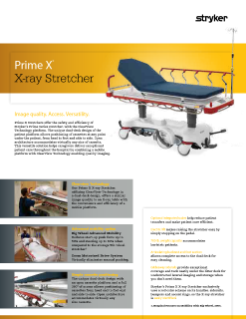 Prime X X-ray Stretcher Spec Sheet