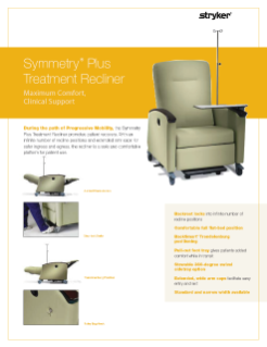 Symmetry Plus Treatment Recliner Spec Sheet