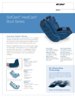 SofCare HeelCare Boot Series Spec Sheet