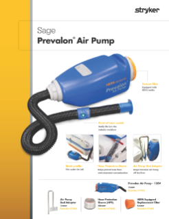 Sage Prevalon Air Pump brochure