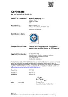 Mobius Imaging LLC -  ISO 13485 - Q5 088890 0012 Rev01.pdf