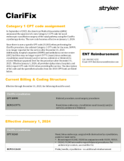ClariFix CPT Code