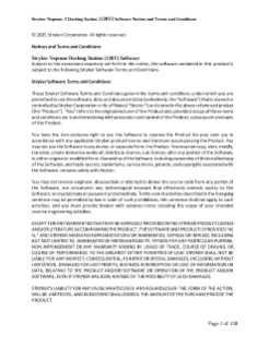 Neptune Docking Station Software Notices and Terms and Conditions