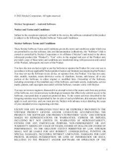 Surgicount+ - Android Software Notices and Terms and Conditions