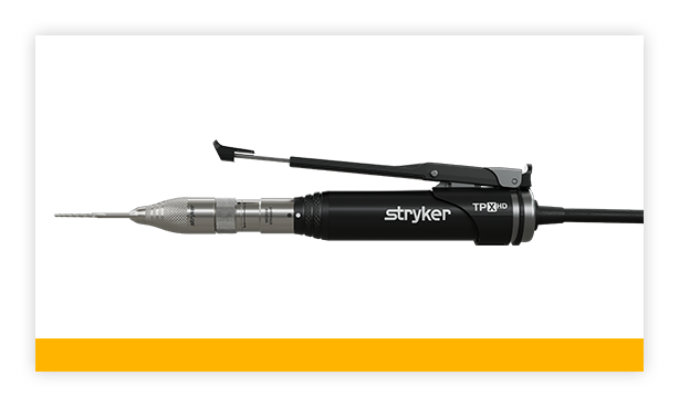 Stryker TPX HD orthopedic power tool product visual.