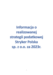 Informacja o realizacji strategia podatkowej_Stryker_30 12 2024.pdf