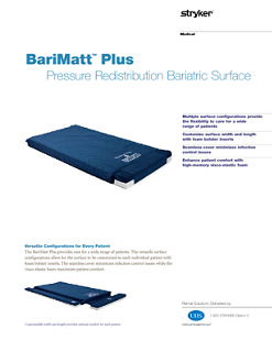 BariMatt Plus Spec Sheet