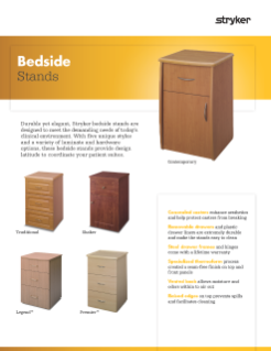 Bedside Stands Spec Sheet