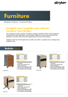 Bedside Stands Spec Sheet