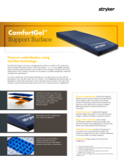 ComfortGel Spec Sheet