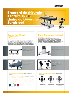Brancard de chirurgie ophtalmologique - spécification technique FR