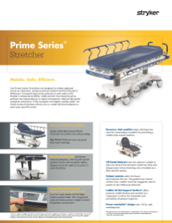 Prime Series Stretcher Spec Sheet