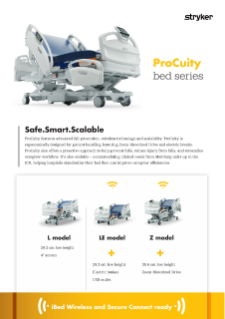 ProCuity bed series spec sheet