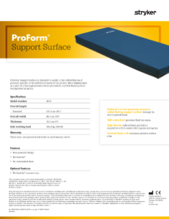 ProForm Spec Sheet