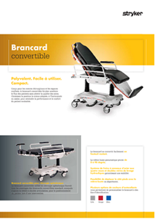 Brancard convertible - spécification technique en français
