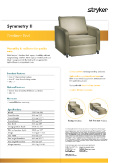 Symmetry II Recliner Bed Spec Sheet.pdf
