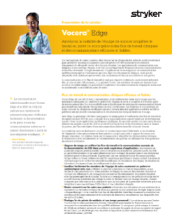 Presentation de la solution - Vocera Edge FR