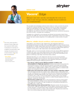 Vocera Edge Solution brief (CA)