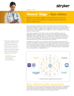 Vocera Edge — Epic edition Solution brief (CA)