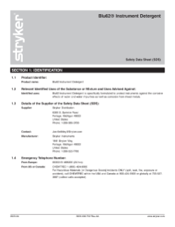 Blu62 Instrument Detergent - SDS.pdf
