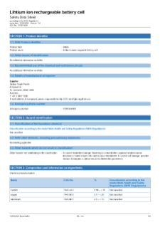 LIFEPAK 15 rechargeable Lithium-Ion Battery Cells - SDS.pdf