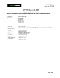 LithiumWerks Lithium Ion Battery Cells - SDS.pdf