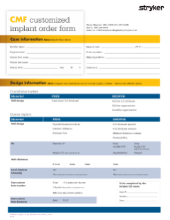 Customized implant Order Form_2_22 update