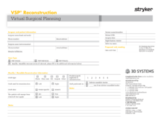 VSP Reconstruction order form