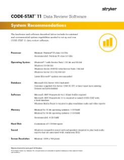 System recommendations 