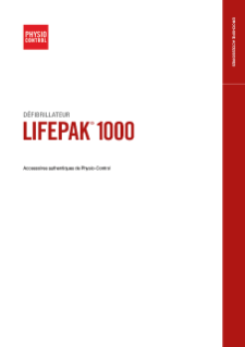 FRENCH LIFEPAK 1000 Accessories Catalog