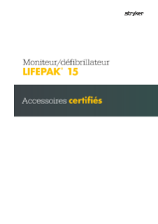 FRENCH LIFEPAK 15 Accessories Catalog