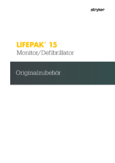 GERMAN LIFEPAK 15 Accessories Catalog