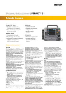 ITALIAN LIFEPAK 15 Data Sheet