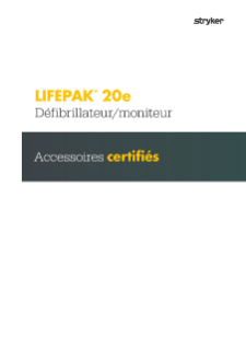 FRENCH LIFEPAK 20e Accessories Catalog