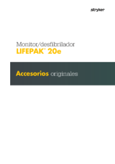 SPANISH LIFEPAK 20e Accessories Catalog