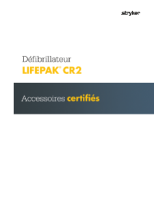 FRENCH LIFEPAK CR2 Accessories Catalog