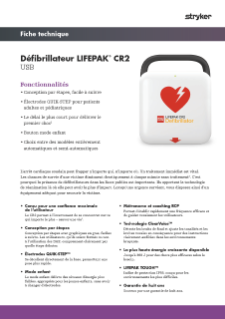 FRENCH LIFEPAK CR2 USB Data Sheet