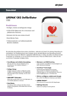 GERMAN LIFEPAK CR2 USB Data Sheet