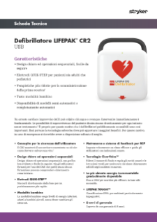 ITALIAN LIFEPAK CR2 USB Data Sheet