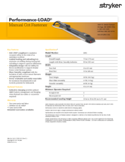 Performance-LOAD spec sheet