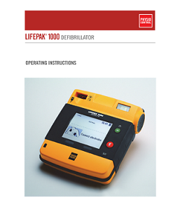 LIFEPAK 1000 defibrillator - Operating instructions