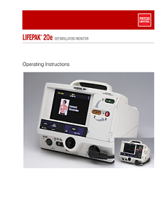 LIFEPAK 20e defibrillator/monitor without CodeManagement Module - Operating instructions