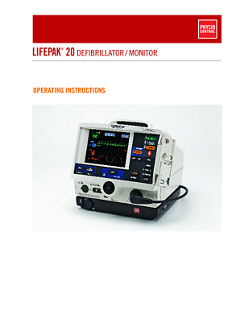 LIFEPAK 20 defibrillator/monitor with CodeManagement Module - Operating instructions
