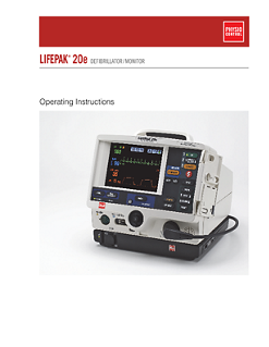 LIFEPAK 20e defibrillator/monitor with CodeManagement Module - Operating instructions