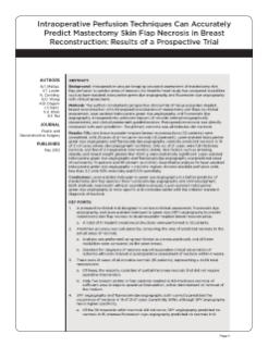 Intraoperative Perfusion Techniques Can Accurately Predict Mastectomy Skin Flap Necrosis in Breast Reconstruction: Results of a Prospective Trial