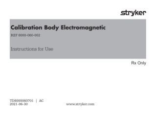 Stryker ENT Navigation system - Calibration Body EM