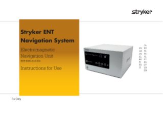 Stryker ENT Navigation system - Electromagnetic Navigation Unit