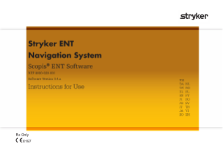 Stryker ENT Navigation system - Scopis ENT software 3.4