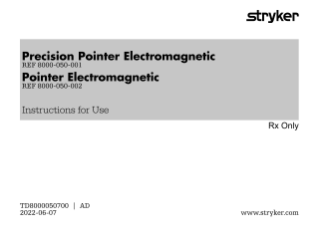 Stryker ENT Navigation system - Precision Pointer EM and Extended Pointer EM